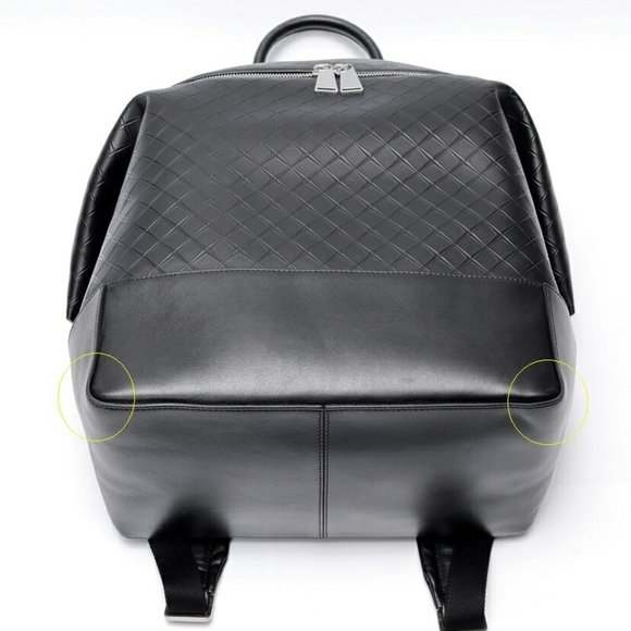 Bottega Veneta Intrecciato Backpack 622811 Leather Black S-158967